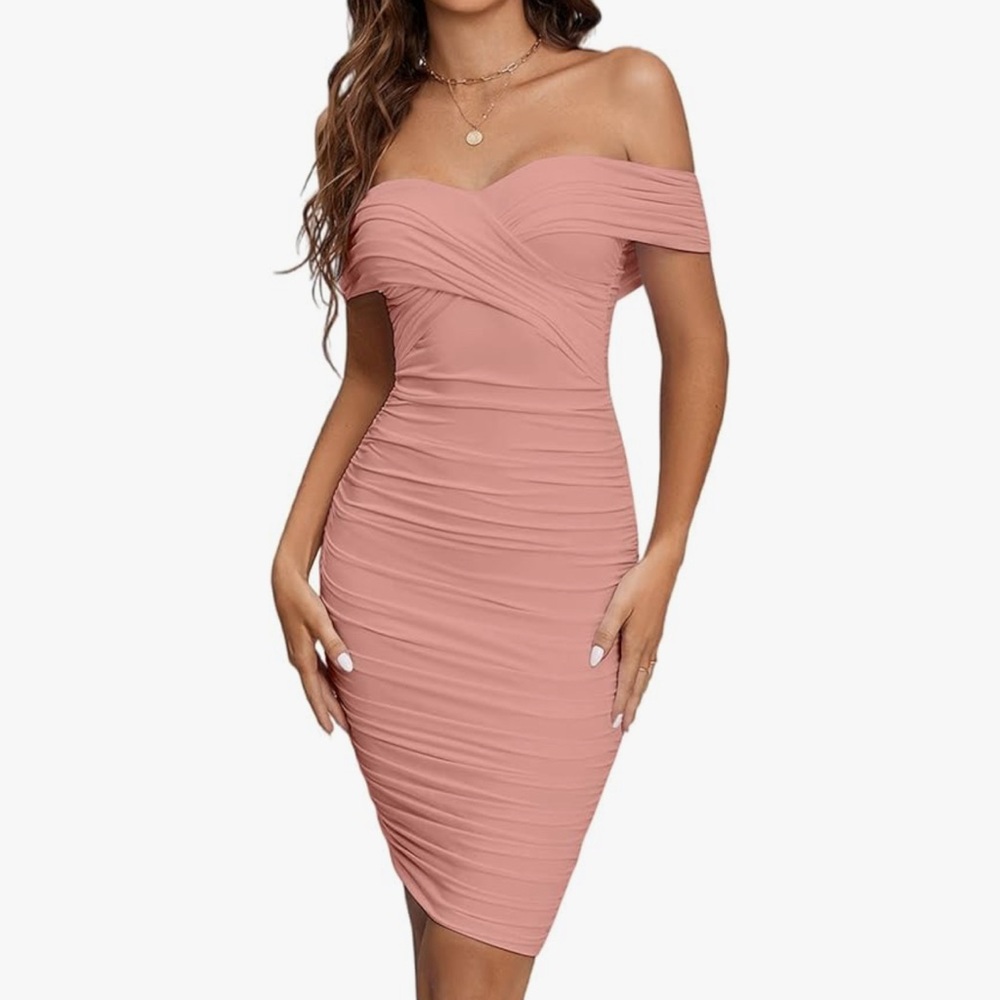 Bodycon pink dress size M
